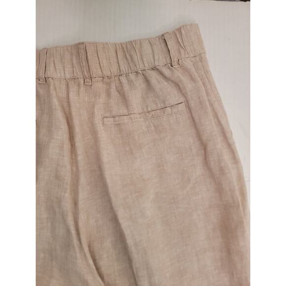 Joie Pants Womens Size XL 100% Linen Straight Wide Leg High Rise Lagenlook - Picture 10 of 10